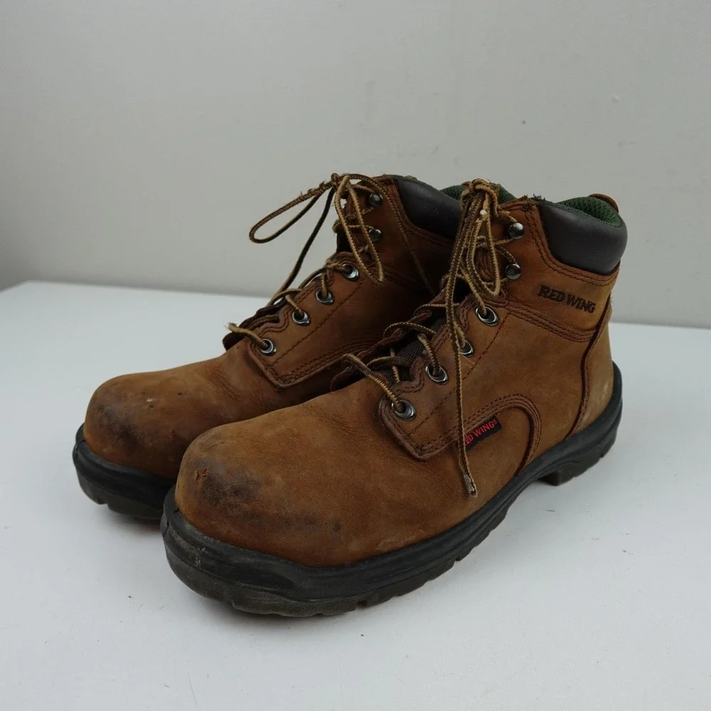 Red Wing King Safety Toe Shoes Boots Mens Size 10.5 D Brown Leather Steel 2235